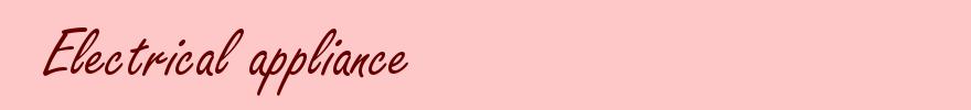 Electrical appliance